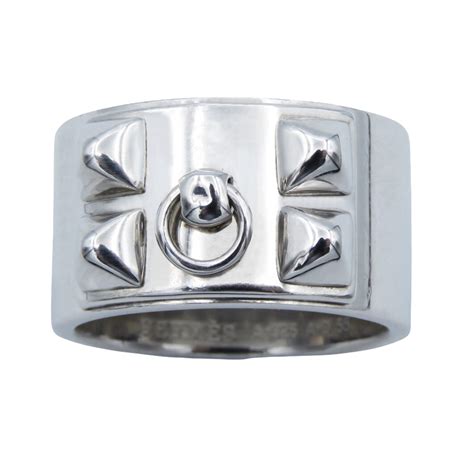 bague collier de chien hermes occasion|Hermès Collier De Chien Bague en argent sterling .